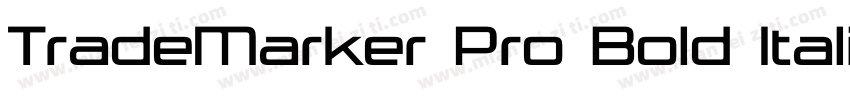 TradeMarker Pro Bold Italic字体转换
